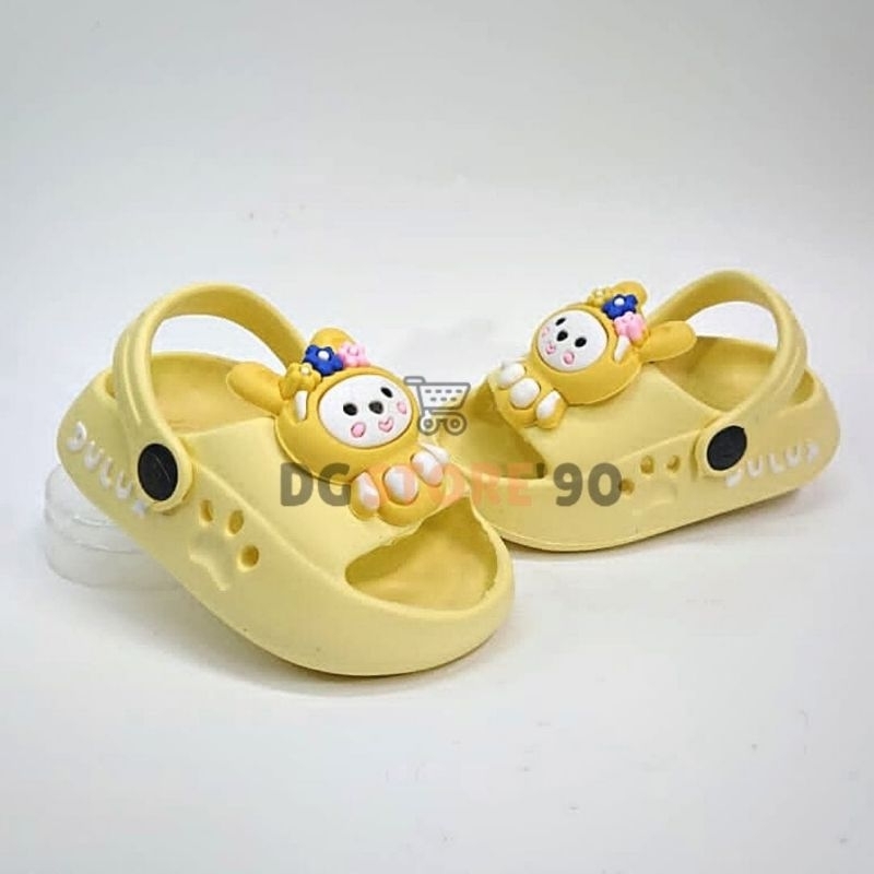 new Sandal anak tali belakang karakter rabbit lucu 20-25