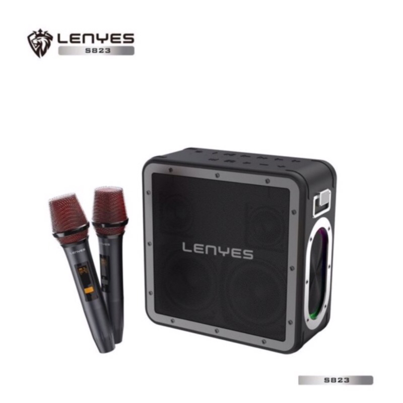 LENYES S825 160W outdoor KTV wireless speaker + microphone karaoke bluetooth 5.0 hifi stereo portable speaker