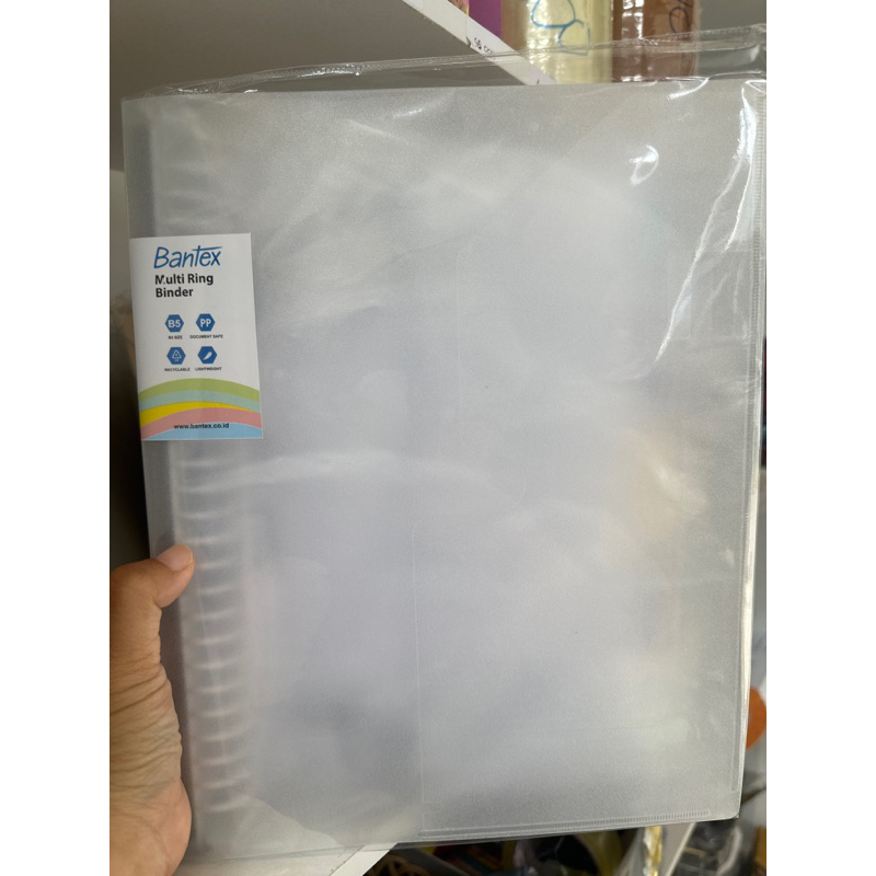 

BINDER BANTEX B5 TRANSPARANT BUAT KADO HAMPERS ALAT TULIS