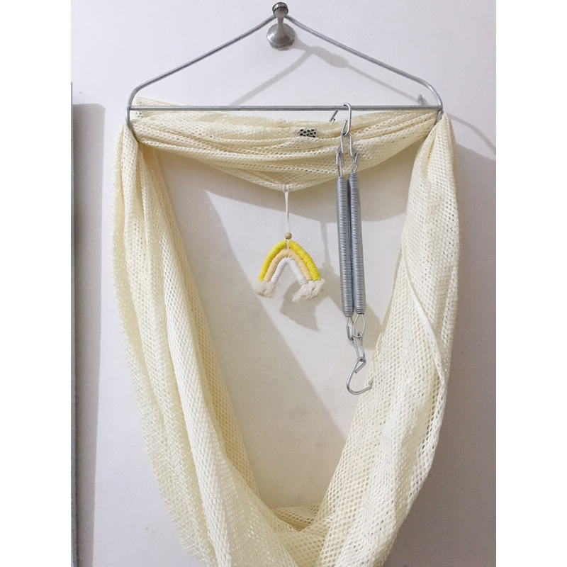 [PRELOVED] Ayunan Jaring Bayi/anak, Besi segita ayunan, Per ayunan