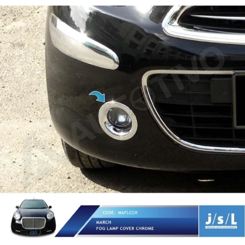Fog Lamp Cover Nissan March Chrome