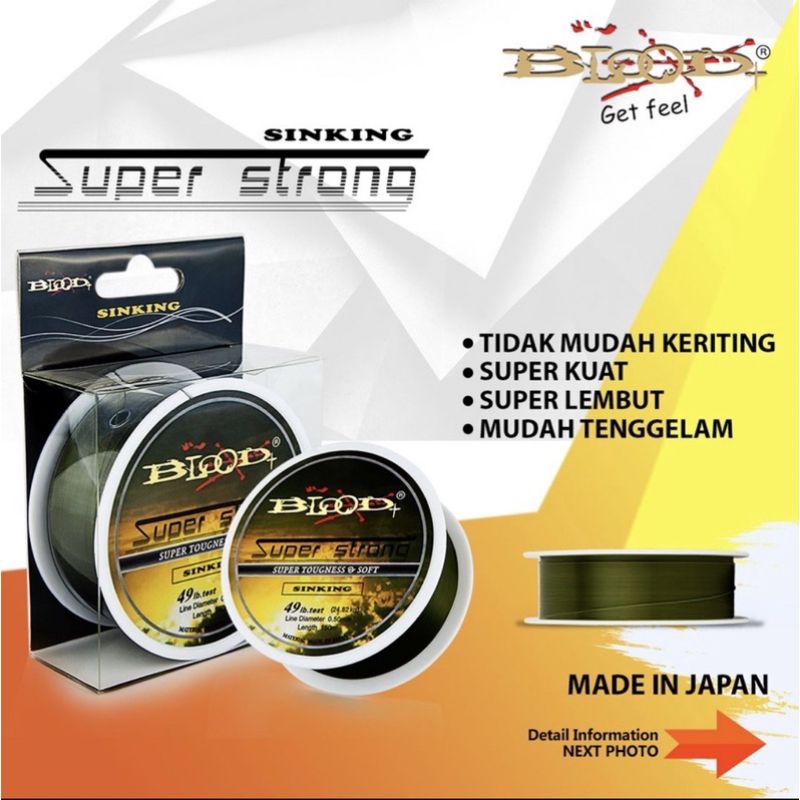 senar pancing blood super strong