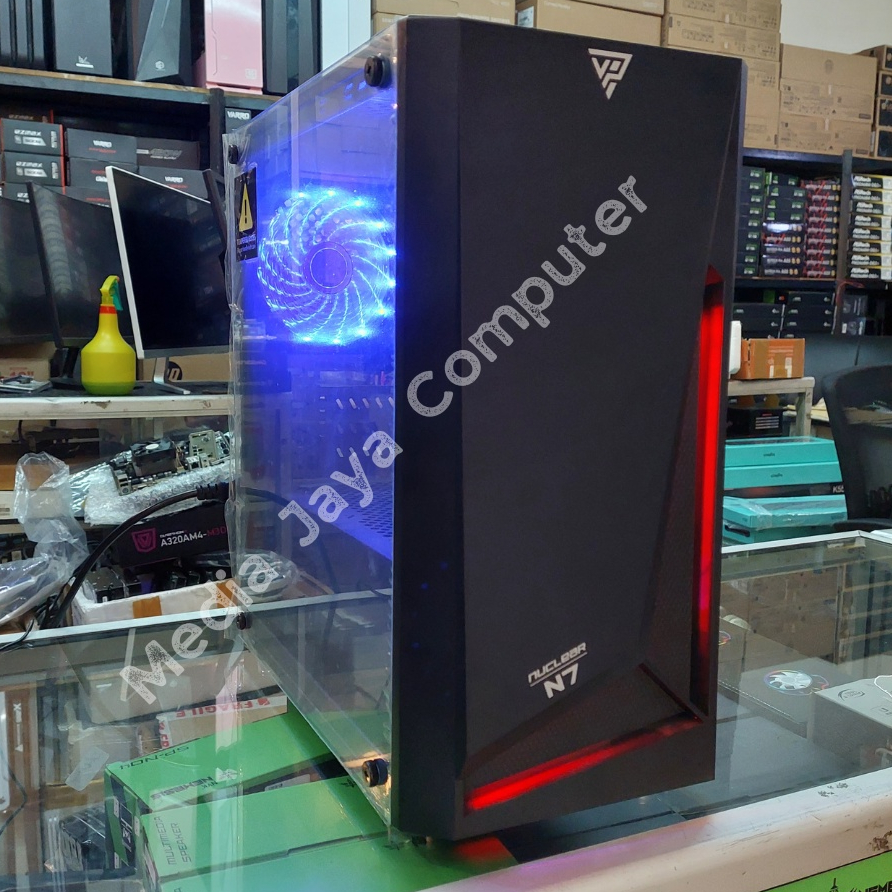 PC Gaming Fullset AMD RYZEN 5 4600G | RAM 16GB | SSD - HDD | Monitor 19 - 24 Inch - komputer gaming full set desktop rakitan