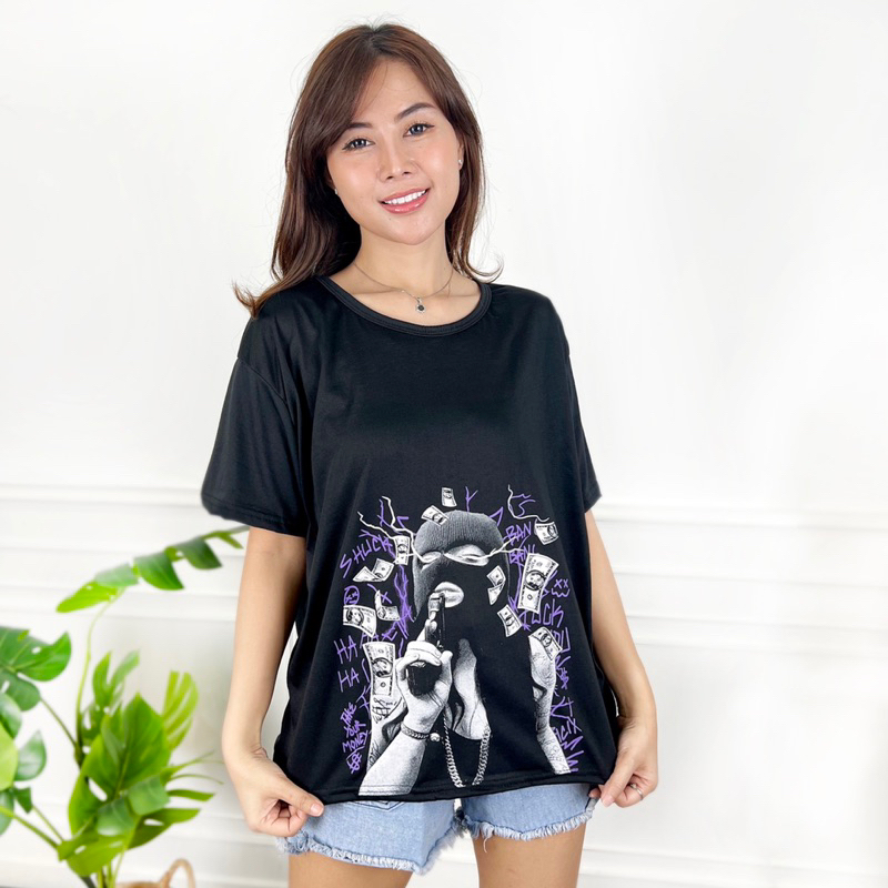 AFI - EC - Kaos Oversize Wanita Bad Influence (LD 106, P 55)