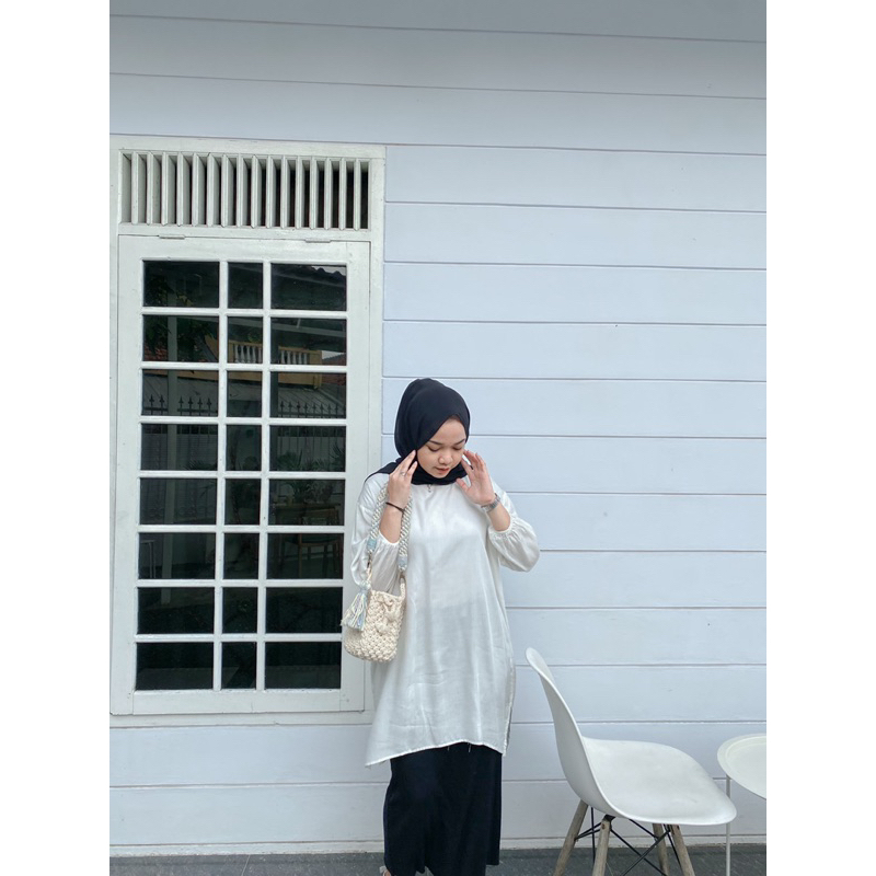 BAJU BLOUSE ATASAN TUNIC // VICI SHIRT OVERSIZED // BASIC OVERSIZED TOP