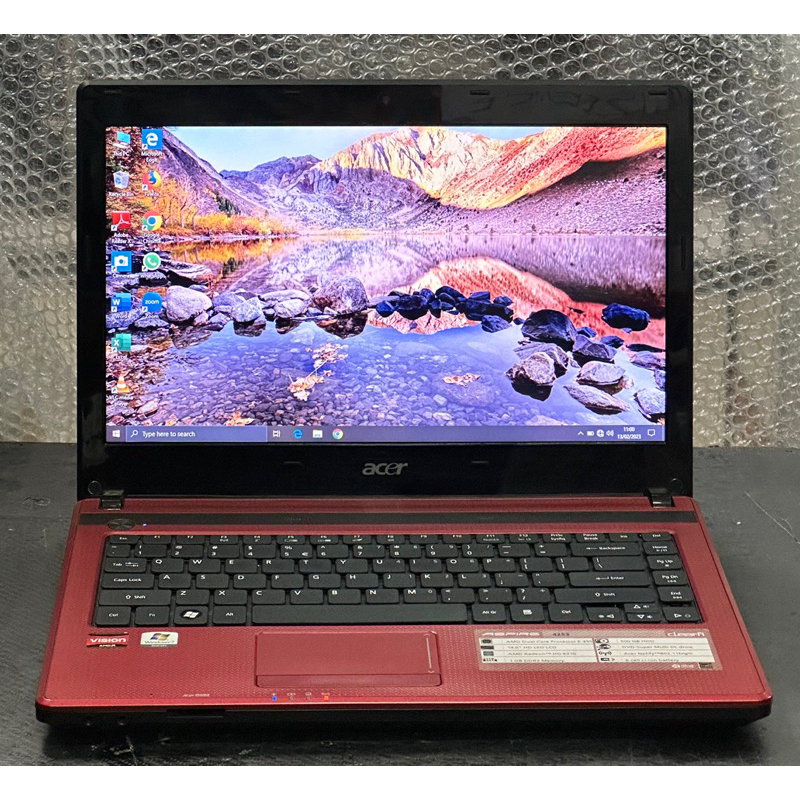 Laptop Acer Aspire 4253 SSD Layar 14inch Second