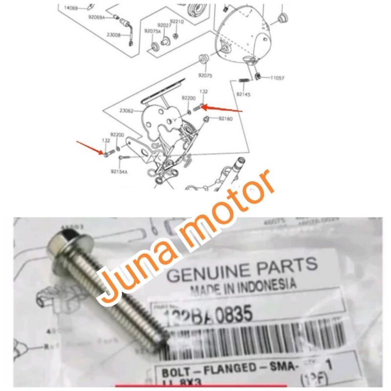 baut breket dudukan lampu depan W175 Original