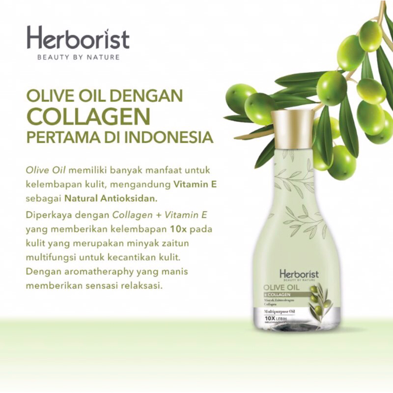 [READY SIAP KIRIM] Herborist Olive Oil + Collagen/Minyak Zaitun Herborist 150ml ka