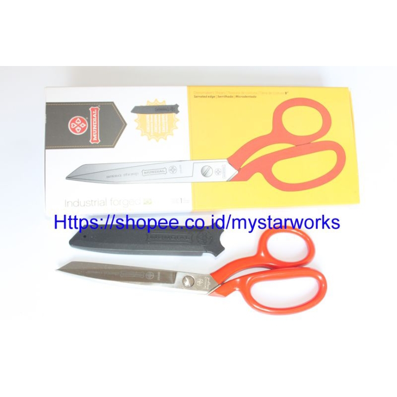 Gunting Kain Mundial 8 Inch Serra Sharp Original Made In Brazil