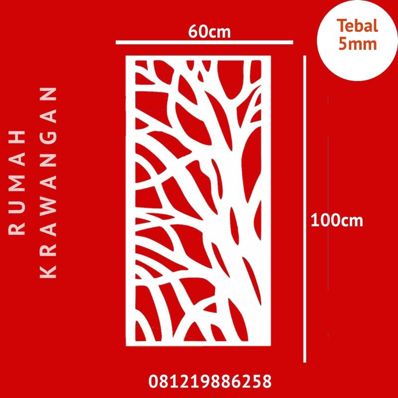 Krawangan pvc board/foam board uk 60x100cm tebal 5mm - RM010