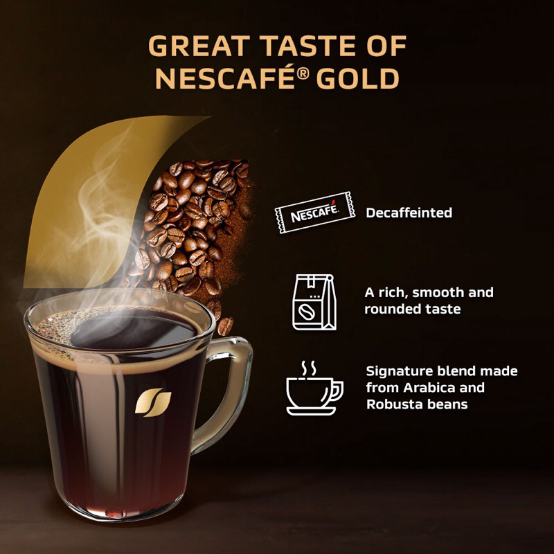 Nescafe Gold Decaf Jar 100g Colombia Original Import Malaysia