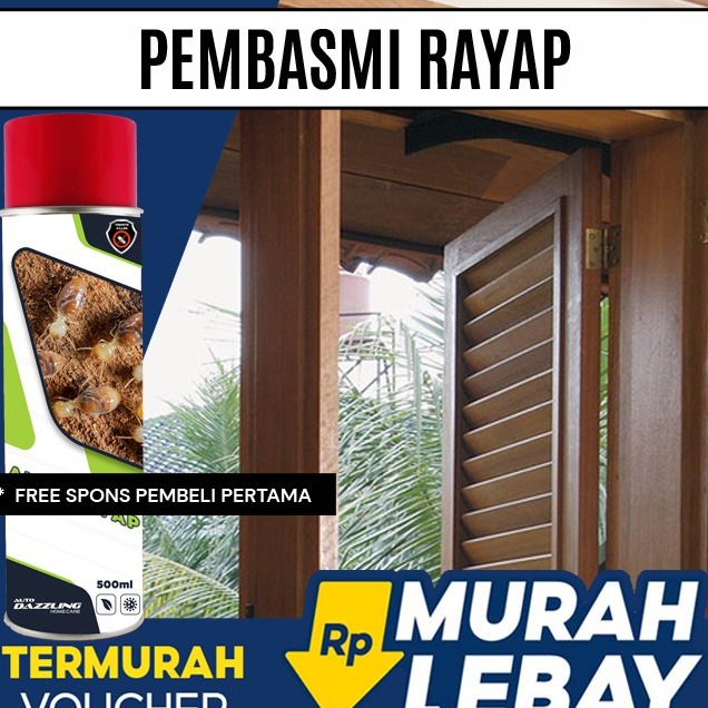 Pembasmi Pengusir Rayap Kayu Kusen Yang Sangat Ampuh