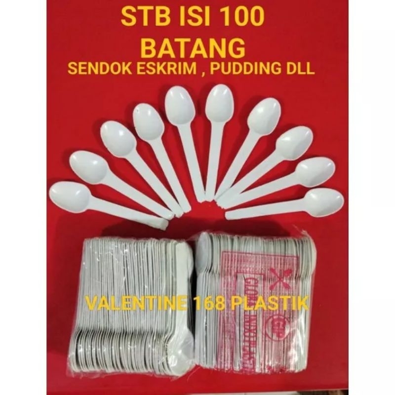 

sendok stb eskrim jelly pudding isi 100pcs