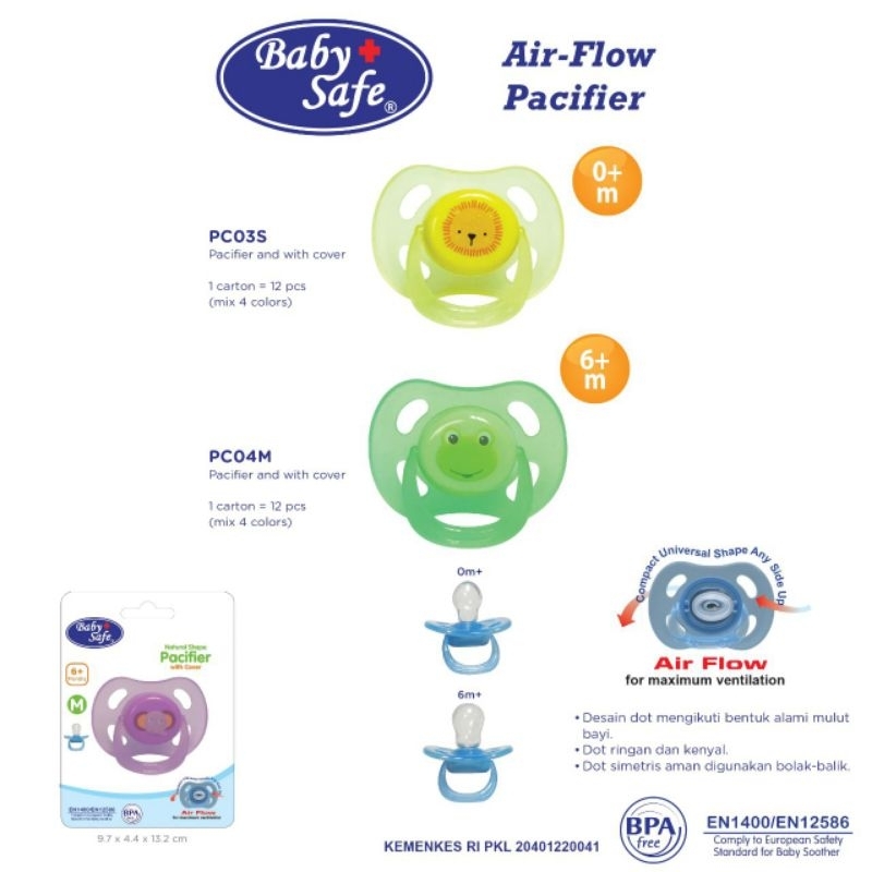 Baby safe pacifier pc03 / pc04 - empeng bayi