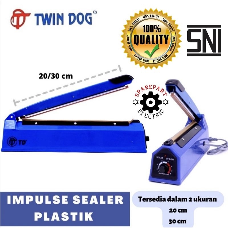 IMPULSE SEALER / PRESS PEREKAT PLASTIK BERKUALITAS UKURAN 20CM 30CM