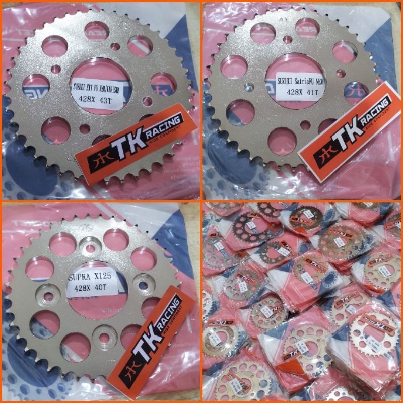 TK Racing Gear Belakang 428 Karisma Kirana Supra Fit New Revo 110 Supra X125 New Fi 2014 Balde 110 R