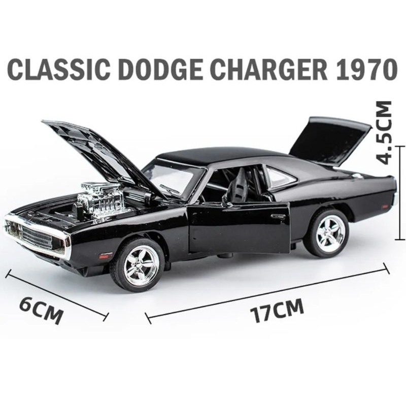 Diecast mobil Dodge Charger 1970 Miniauto Original 1:32 Miniatur Mobil Fast Furious