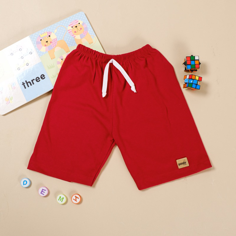 Celana pendek anak laki-laki perempuan umur 1-6 tahun Potato Kids // Basic short pant unisex