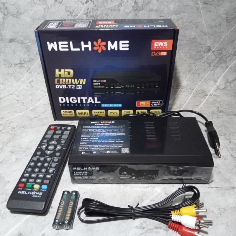 Makassar - STB wellhome TV digital receiver bisa youtube