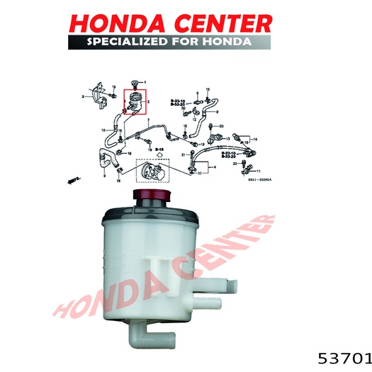 tabung botol tank oli minyak power steering crv  RD gen2 2002 2003 2004 2005 2006