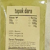 

MURAH JAMU BUBUK TAPAK DARA- 50 GRAM