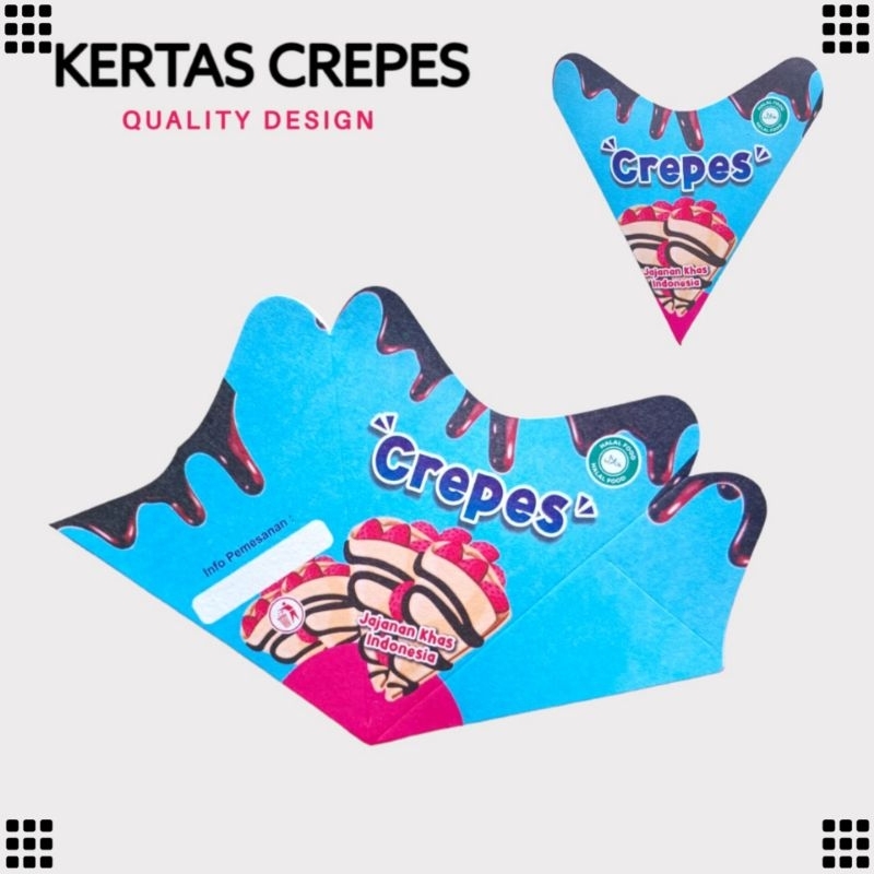 

500 LEMBAR KEMASAN CREPES PAPER CRAFT UKURAN 15 × 17,5 CM | KERTAS LEKER CRISPY HIGH QUALITY | BOX LEKKER WAFFLE CROFFLE PRODUK TERBARU | ARINA SHIVA GROUP 1812