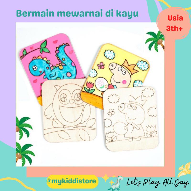 

DIY WOODEN COLORING FRAME BOARD MAINAN EDUKASI PRAKARYA ANAK MEWARNAI MENGGAMBAR PAPAN LUKIS USIA 3