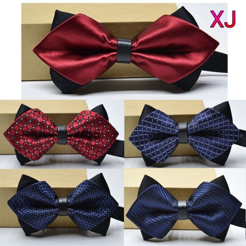 Bow Tie Dasi Kupu Kupu Pria Dewasa Import XJ 2 Lapis / Layers