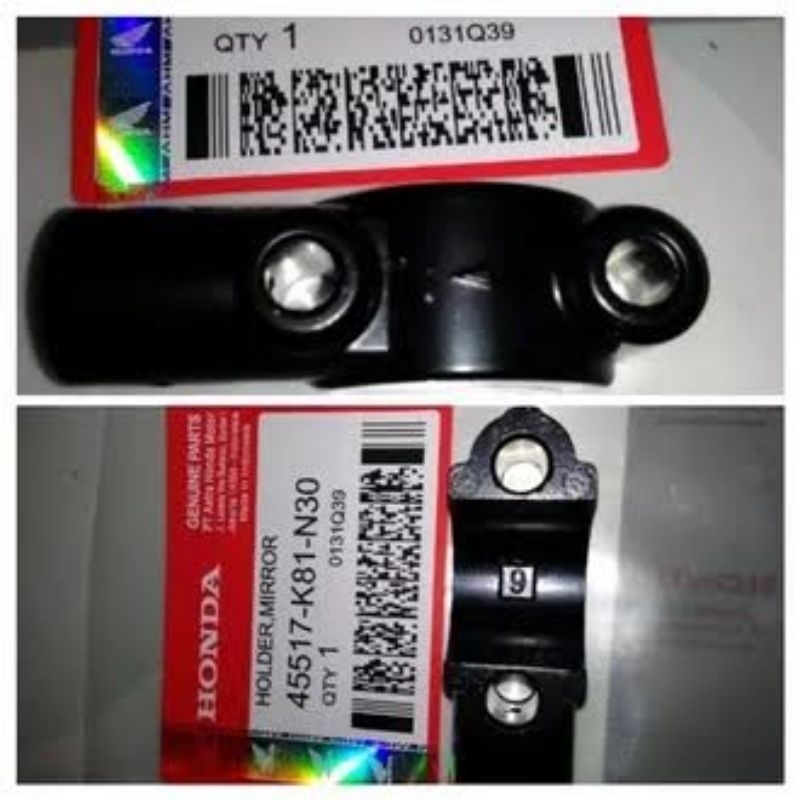 kleman breket dudukan spion motor honda beat fi esp new beat street genio vario 125 150 new 2018 up 