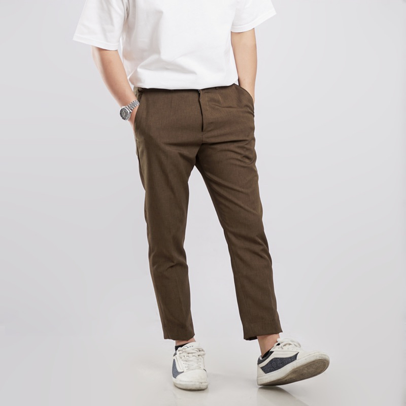 Celana Pria | Celana Ankel Pants Pria Warna Army