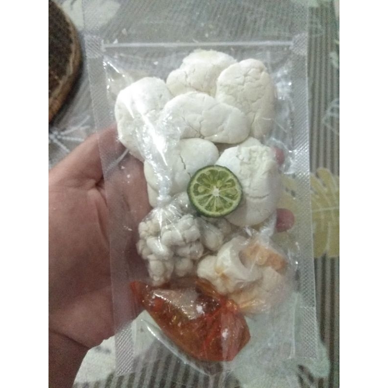 

cireng kuah tomyam pedas, cireng kriting, tomyam