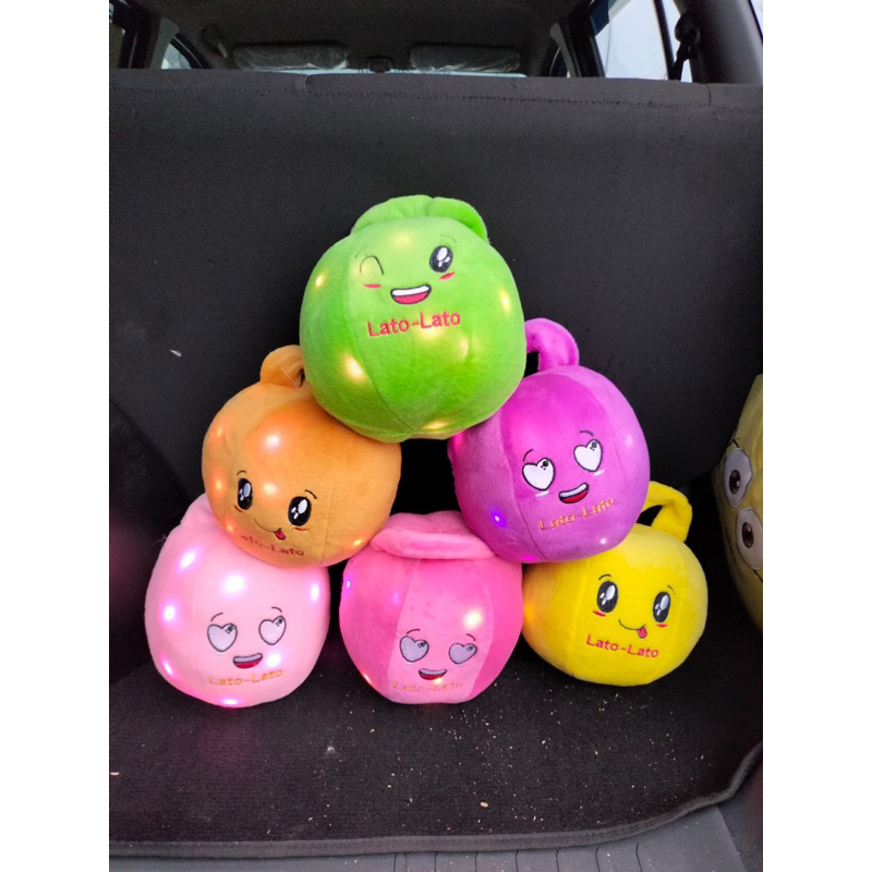 Boneka Mainan Lato Lato Lampu LED Tek Tek Tok Tok Boneka Granat Bom Label SNI