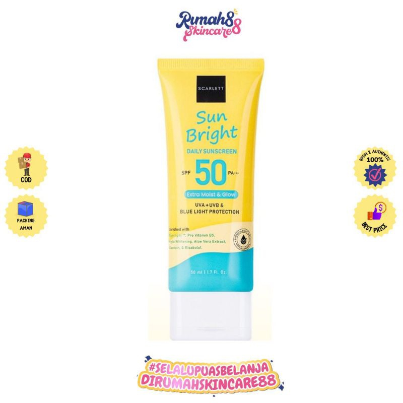 SCARLETT Whitening Sunscreen Sun Bright Daily SPF 50 PA+++