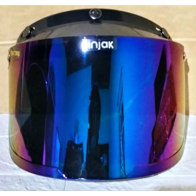 KACA HELM CARGLOSS FLAT PELANGI ORIGINAL