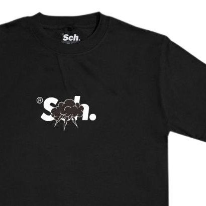 SCH T-Shirt Blast Black / Kaos Distro SCH lengan Pendek Hitam Unisex Catton 30s - A11