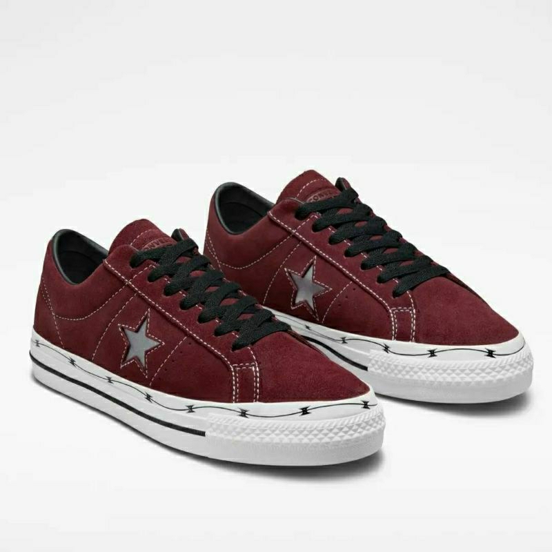 CONVERSE CONS ONE STAR PRO OX DEEP MARRON WHITE BLACK