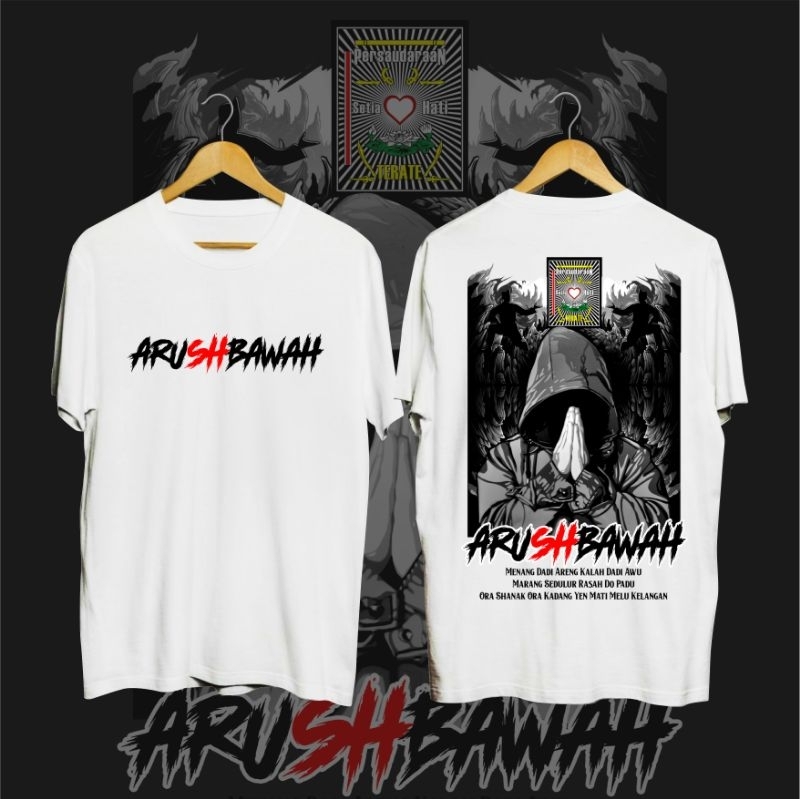 KAOS ARUSHBAWAH PSHT KAOS PSHT WARNA PUTIH KAOS TERATE KAOS DISTRO PSHT MURAH