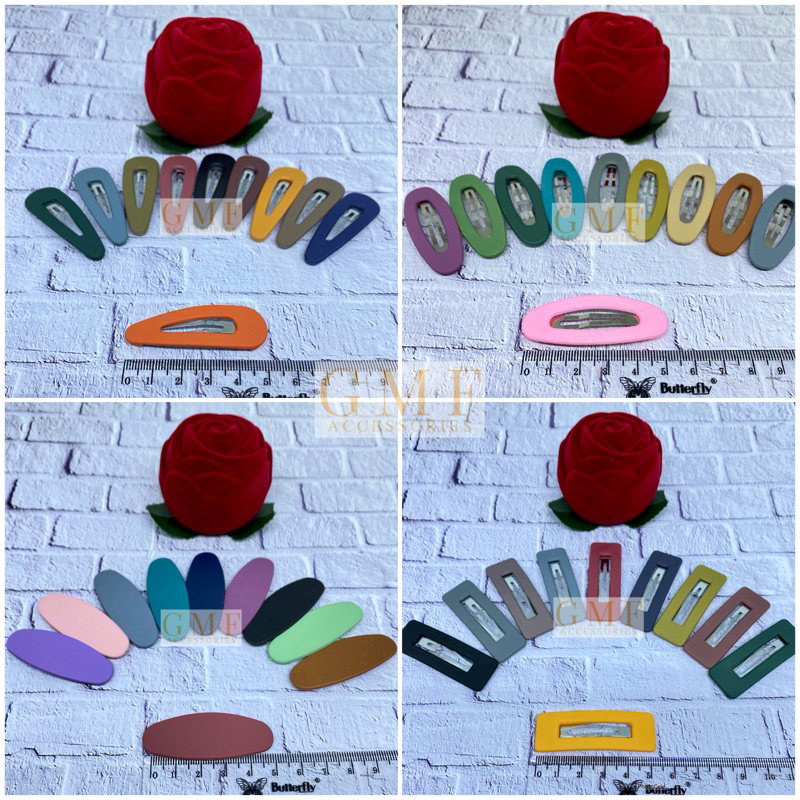 Tip Top Tebal Doff Jepit Rambut Korea Trendy Fashionable