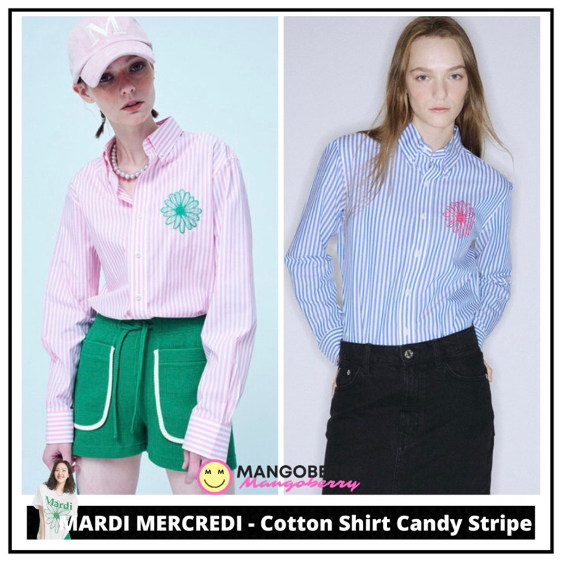 MARDI MERCREDI - Cotton Shirt Candy Stripe