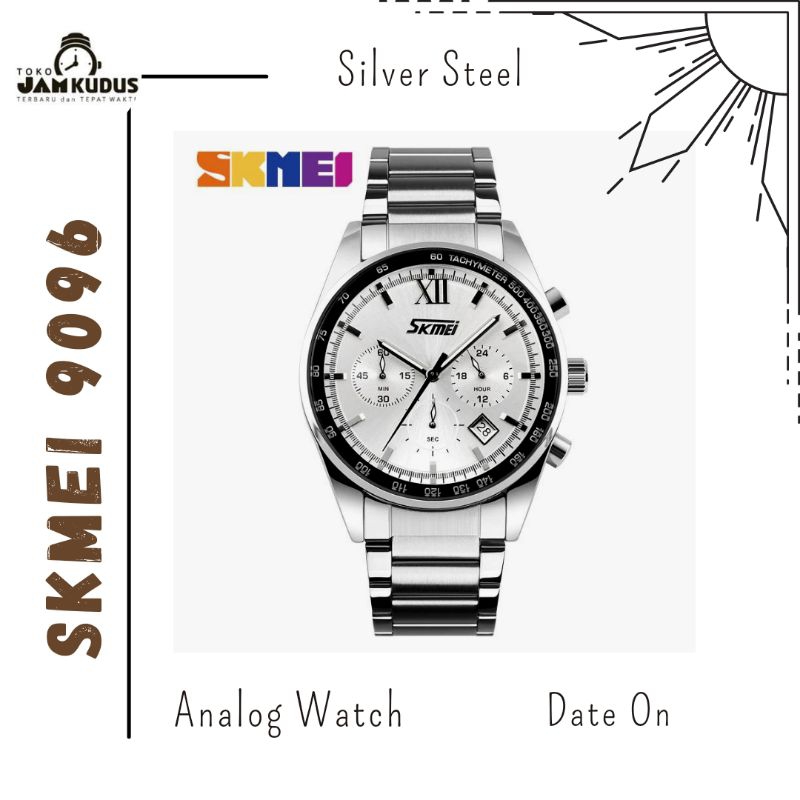 JAM TANGAN PRIA ANALOG SKMEI 9096 ORIGINAL