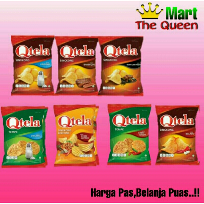 

QTELA keripik singkong/tempe 180gr