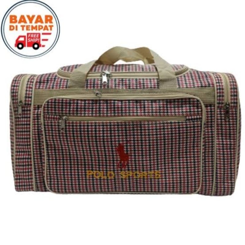 Travel Bag Polo Sport Jumbo Tas Pakaian - Tas Jinjing Selempang Murah