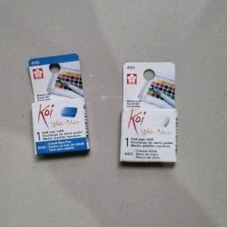 

Set Koi Watercolor Refill/Half Pan Refill - Biru & Putih