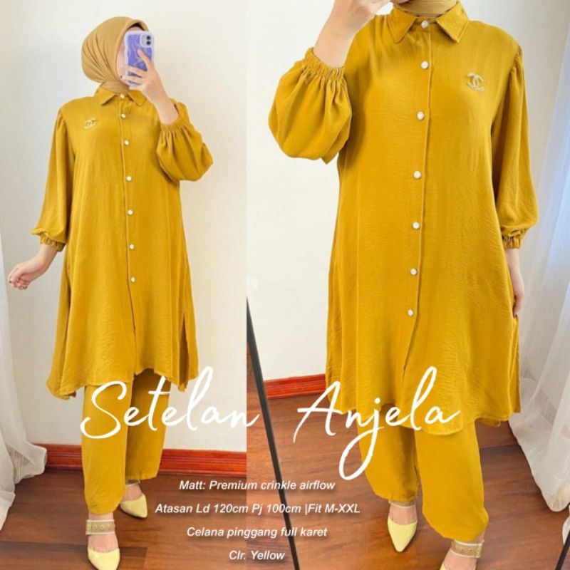 ANJELA SETELAN JUMBO LD 120 cm BAJU WANITA TERBARU