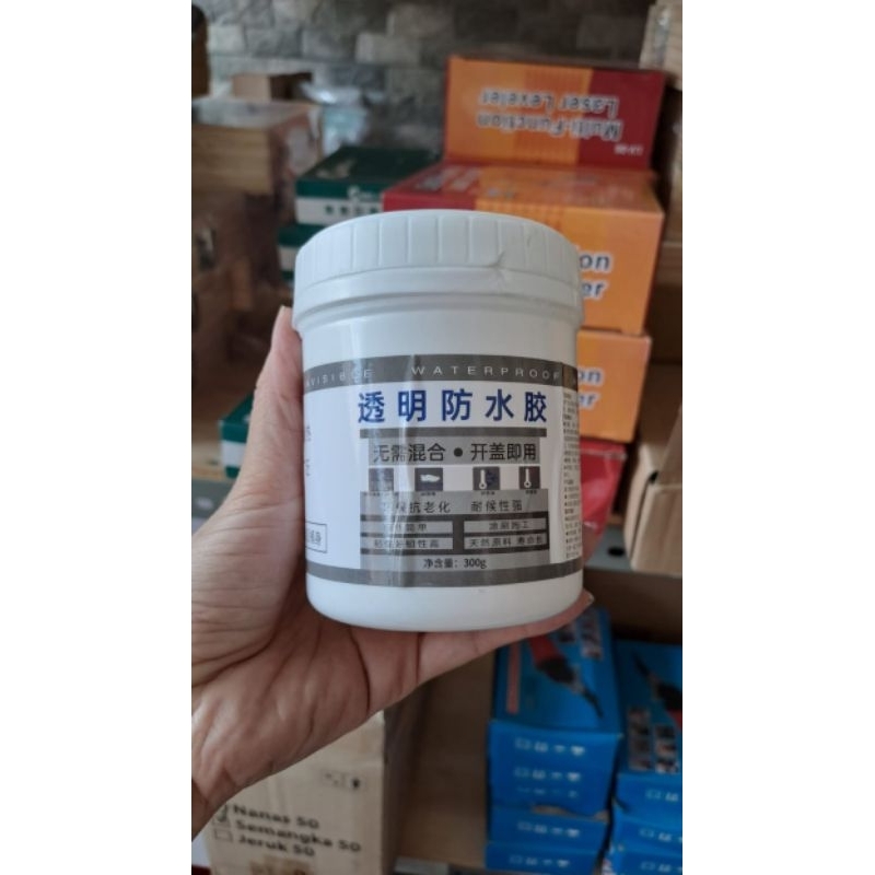 

Lem Pencegah Bocor Waterproof Sealant Glue Perekat Bening Tahan Suhu 300gr