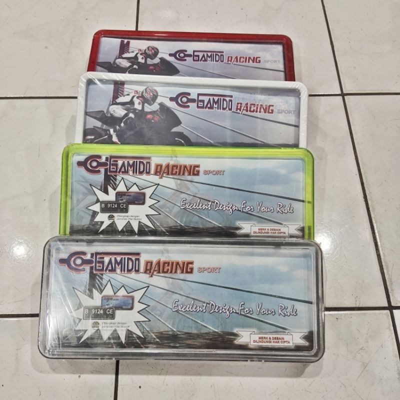 plat nomor motor mika kotak GAMINO plat nomor mika kotak