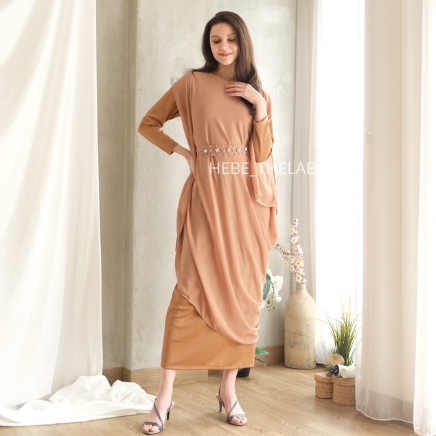 Akilah Kaftan (available Couple ) Dress Pakaian Lebaran Idul Fitri Wanita