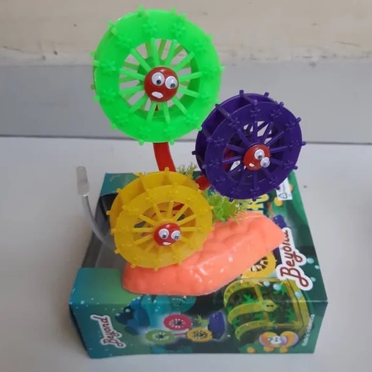 Hiasan aquarium 3 kincir, dekorasi aquarium 3 kincir, ornamen aquarium kincir 3, 3 kincir aquarium, 