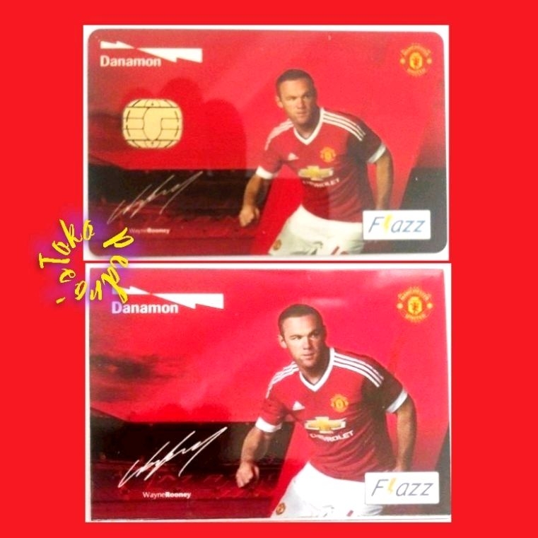 Flazz BCA Manchester United (MU) Edition - Wayne Rodney - ORI /Like eTOLL eMONEY Tapcash or Brizzi