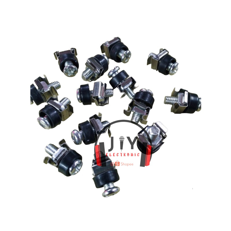 Baut Mur Besi Ring Plastik untuk Siku Lubang Hardcase Sound Power